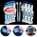 2025 NEW 【YIYANGMAOYI111】3Pcs Bristle Teeth Oral Hygiene Care Tooth Brushs Orthodontic Braces Tooth Brush V-shaped Soft. 