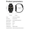 HK23 1.85 inch ports Watch BT5.0 martwatch Fitness Tracker for Multiple ports Modes IP67 Waterproof Compatible for Android iOS. 