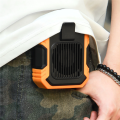 Portable Waist Fan Rechargeable, Personal Waist Fan Orange. 
