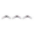 Flat L Shape Shelf Support Corner Brace Angle Bracket 5 x 5cm 3Pcs. 