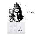 Artsy Home Lord Mahadev Light Switch Sticker. 
