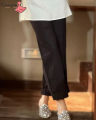 Aamayra Fashion House Black Cotton Plazo For Women. 