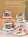 Modern Baby Walker with Adjustable Height Wheels Speed Anti-o-leg Anti-rollover Design and Music. 