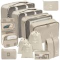 7 Pcs Set New Large Capacity Travel Organizer Set with Zipper Folding Suitcase Packing Cubes Portable Wardrobe Clothes Organization. 
