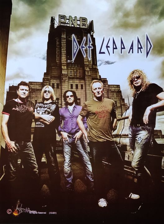 Def Leppard Music Band Poster: Multicolour Wall Decor - 14x19 Inches - 130-200 GSM Paper - Perfect For Office, Home, Or Student Room
