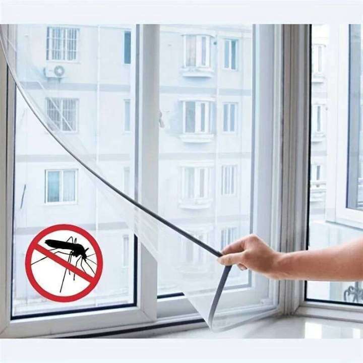 DIY Self-Adhesive Indoor Insect Fly Screen Curtain Netting Door Anti ...
