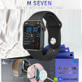 M Seven Seris 7 Smartwatch with Long Battery NFC IP67 Water Resistance Smooth HD Display with no Lag. 