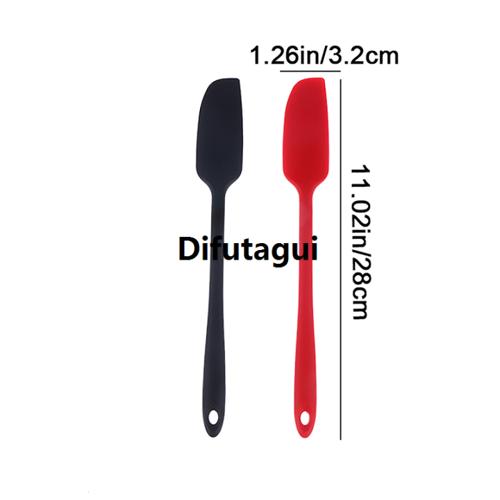 Difutagui SSD Portable Creek Baking DIY Spatula Sticky Fine Silicone Long Handle 2025 1Pc Spatula Heat Resistant Flexible No Cake Cream Spatula Tool