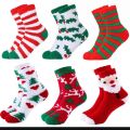 2025 Slipper Socks Women's Elk Old Man Plush Sleep Socks Fluffy Home Coral Velvet Socks Floor Christmas Socks Zynova. 
