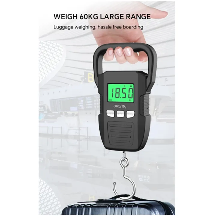 Black%2060Kg/10G%20LCD%20Digital%20Hanging%20Scale%20Kit%20USB%20Recharged%20Crane%20Hook%20Scales%20Courier%20Luggage%20Home%20Weighing%20Balance%20Tools%20Set%20Kit%20-%20Image%208