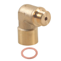 JAERBEE M18x1.5 90 Degree Oxygen Sensor Extender Brass Oxygen Sensor Spacer O2 Sensor Adapter Oxygen Sensor Connector Car Parts. 