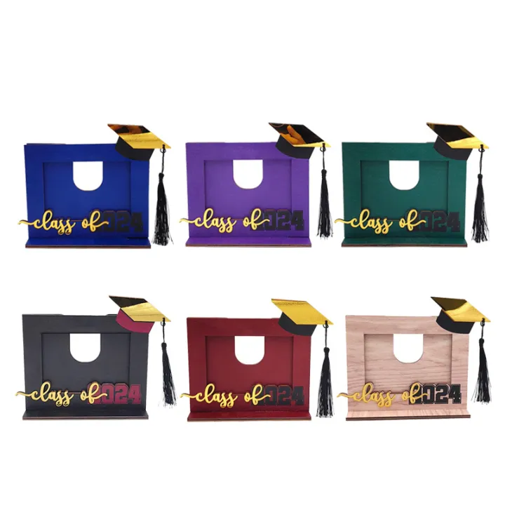 2024%20Graduation%20Theme%20Picture%20Frame%20with%20Bachelor%20Hat%20Wooden%20Photo%20Frame%20Art%20Home%20Decor%20for%20Best%20Friends%20Graduation%20Gift%20-%20Image%203