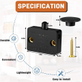 16 Pieces Cabinet Lamp Switch Automatic Door Switch Contact Switch for Wardrobe Applicable to 12V 24V 110V(Black). 