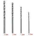 Spreeshop 40 Pieces 0.5mm-2.0mm Straight Shank Mini Drill Bit Set Tiny Mini Small Drill Bits Full-Ground HSS Twist Drill for Dil. 