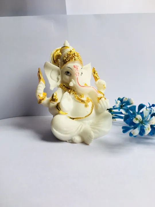 Jenisha%20%F0%9F%99%8F=14%20CM%20Lord%20Ganesh%20Bhagwan%20White%20Marble%20Showpiece%20/%20God%20Figure%20/%20Statue%20/%20Gift%20Item%20-%20Image%204