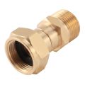 JAERBEE 4X Pressure Washer Swivel Joint, Free to Hose Fitting, Anti Twist Metric M22 14mm Connection, 3000 Psi. 
