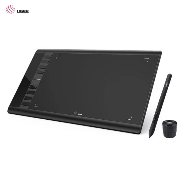 M 708 UGEE M708 V3 Digital Drawing Tablet, 10 x 6 Inches Large Graphics ...