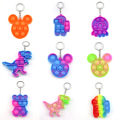 Mini Pop-it Keychain (Design May Vary). 