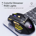 【Quality certification】Imice Gw-x7 7 Buttons 2.4ghz Rechargeable Rgb Wireless Mouse For Computer Gamer Pc Laptop Desktop Ergonomic Gaming Mice. 
