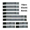 10pcs Microcurrent Conductive Silicone Electrode Pad Fixing Elastic Band Adjustable Stretch Strip for EMS Electro Patch. 