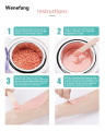 Wenefang Ms.BEE (RANDOM PACKAGING) No Strip Depilatory Hard Wax Beads Waxing Body Hair Removal Bean 100g Brazilian Wax Body Hair Removal. 