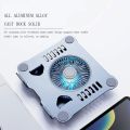 Aluminum Laptop Stand with Cooling Fan For Tablet  Notebook  Gaming Laptop stand. 