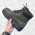 Men's Outdoor Leather Boots – Rugged Lace-Up Timberland Ankle Boots for Hiking, Winter & Daily Wear | 9301. 