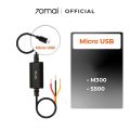 70mai Hardwire Cable Kit, 10ft Micro USB for 70mai Car Dash Cams, 12V-30V to 5V/2.4A, Low Voltage Protection, 24 Hour Parking Surveillance. 
