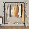 Garment Clothing Rack For Hanging Single Rods Storage Shoes Shelf Suit Coat Rack Iron Stand Full Body. 