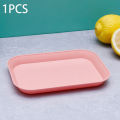 1/5 Pcs Wheat Fiber Rectangular Saucer Plate Dumplings Sushi Fruit BBQ Fish Steak Dish Unbreakable Dishware. 