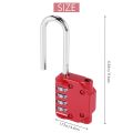 NAMUNY 2 Pack Code Padlocks, 4 Digit Long Shackle Resettable Pad Lock for Outdoor Gate, Shed, Fence, Hasp Storage, Gym Locker. 