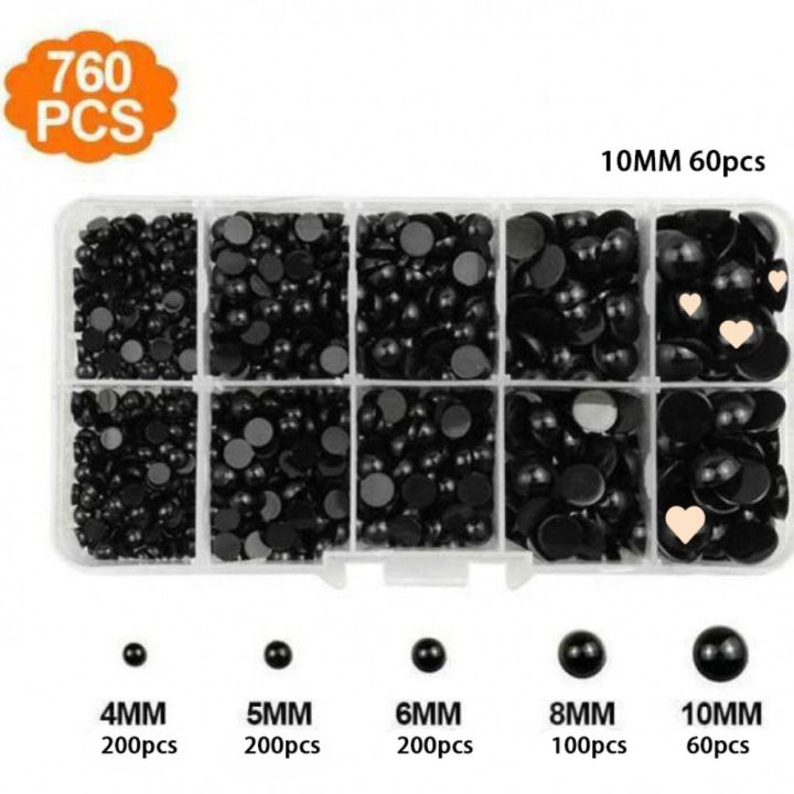 Box Bear Doll Animal DIY Crafts Round Doll Round Flat Black Eyes Flat