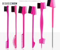 DISICHEN Eyebrow Brush Comb Double Sided 3 In 1 Edge Control Brush for Baby Hair Salon Hair Comb Brushes Beauty Tools Hair dye brushes. 