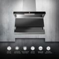 KAFF Chimney | Falmarc DHC 90 A | Filter-Less + Dry Heat Auto Clean Technology | Gesture / Touch Controls with Digital Display | Metal Blower + Metal Housing. 