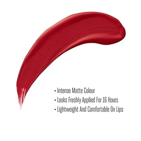 Lakme Forever Matte Liquid Lip Colour Red Revival 5.6ml
