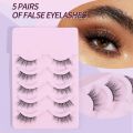 MAANGE MAGEFY 5 Pairs Separated Cat Eye False Eyelashes MGY7449. 