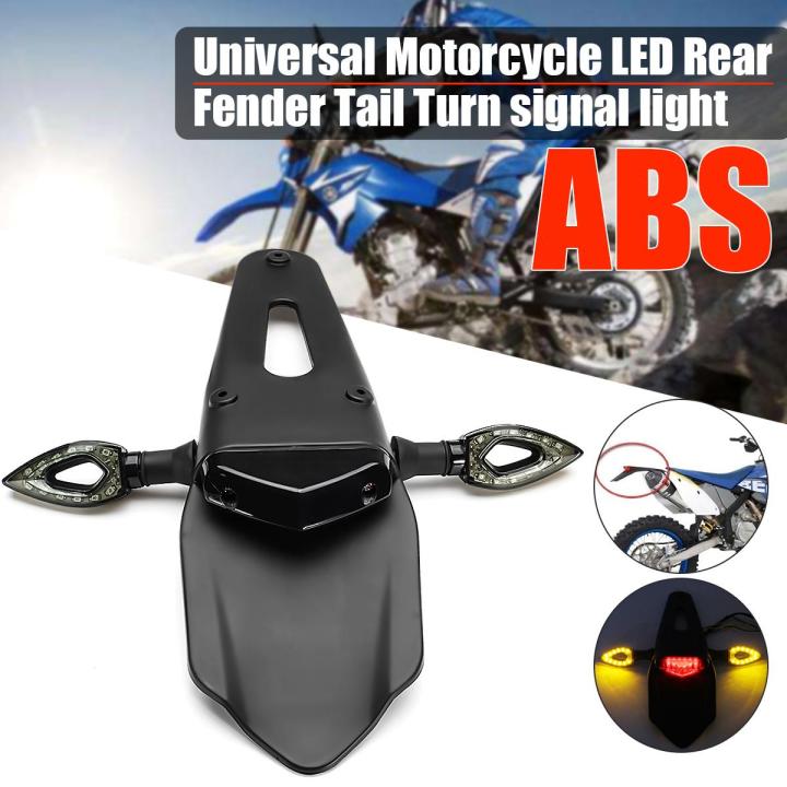 MOTO CLAIR LED Enduro Fender Lampe Stop Frein Lumière Feu Arrière Pour Dirt Bike EUR 17,51 - Foto 3