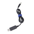 USB to DC Convert Cable 5V to 12V Voltage Step-Up Cable 5.5x2.1mm 1M. 