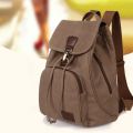 Retro Backpacks Rucksack Trendy Vintage Shoulder Bag Fashion Solid Color Canvas Bag Computer. 