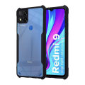 For Redmi 9c/10A, Poco C31 Back Case - Clear PC Back Hybrid Transparent Phone Cover. 