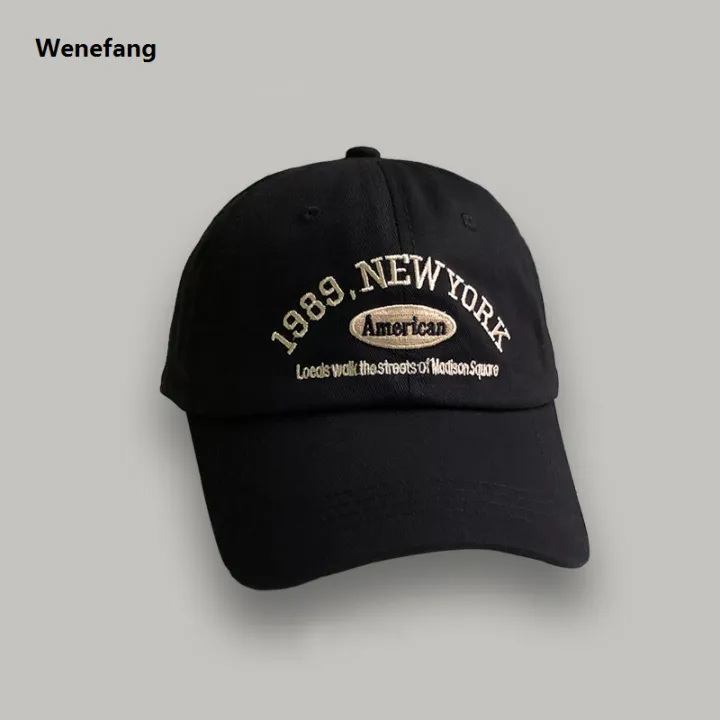 Wenefang%20Korean%20Retro%20Baseball%20Hat%20Women's%20Autumn%20Winter%20Versatile%202025%20Ins%20Street%20Letter%20Embroidered%20Caps%20Summer%20Couple%20Men%20-%20Image%207
