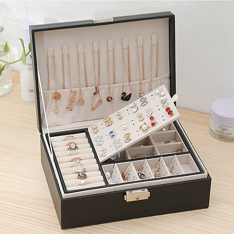 Vylon%20Two%20layer%20Jewelry%20organizer%20Box%20Imported%20Women%20Display%20Storage%20Case%20Large%20PU%20Leather%20Holder%20With%20Lock%20For%20Earring%20Ring%20Necklace%20Bracelet%20-%20Image%204