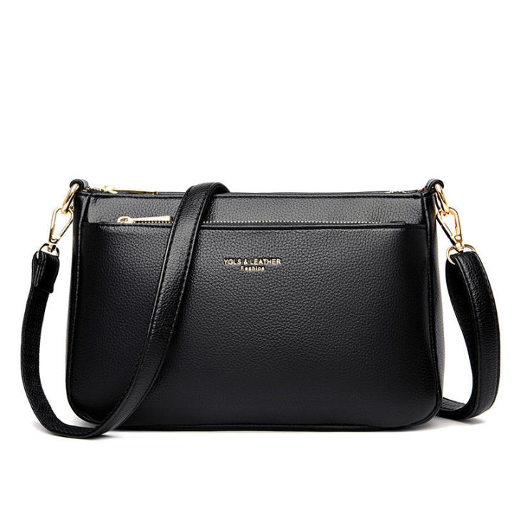 Teacher's Side Bag Simple Black Color Crossbody Bag Office Bag for Women