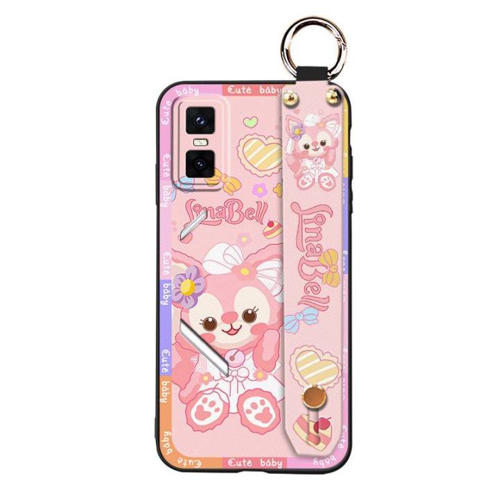 Back%20Cover%20Protective%20Phone%20Case%20For%20infinix%20GT%2030%20Pro/X6873%20Wrist%20Strap%20Silicone%20Fashion%20Design%20Cartoon%20Phone%20Holder%20-%20Image%205