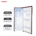 KONKA 210 Liters Refrigerator Single Door ( KRDF 210 GRF ). 