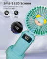 5 Speed Mini Portable Fan With Digital Display Upto 5 Hrs Backup. 