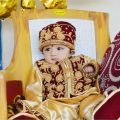 Baby Boy Rice Feeding Pasne Dress. 