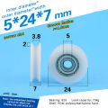 High Quality U Groove 625 Round Pulley Ball Bearing Wheel Roller For Door Windows Shower Pulleys Drawer POM Guide Wheel CF8. 