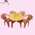 Dolphin Plastic Omega Dining Set ( Brown). 