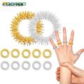 DISICHEN Hot Selling 1/5/10Pcs Acupressure Rings and Bracelets Massagers Set Spiky Sensory Finger Rings for Finger and Hand Wrist Massage Pain Relief. 